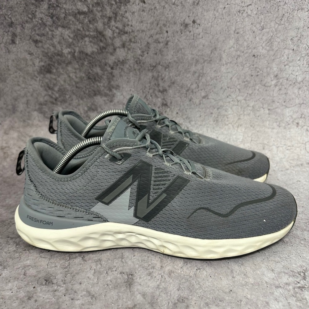 New Balance Fresh Foam Sport V1 Mens 12 Grey Running Shoes MSFTLG1 Athletic